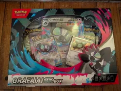 Pokemon TCG Grafaiai EX box New and Sealed 4 booster packs 3 promo cards - Image 1