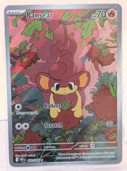 Pokemon Pansear Illustration Rare Holo 099/086 Sv: White Flare Basic HP 70 Card - Image 1