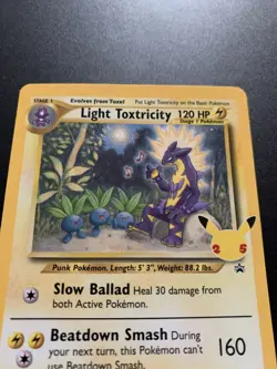 Pokemon TCG Light Toxtricity SWSH137 English Holo Card Celebrations Promo - Image 5