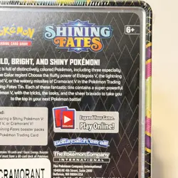 Pokemon TCG Shining Fates Cramorant V Tin 6 Booster Packs Sealed Promo - Image 4