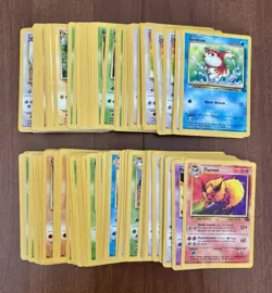 x130 1999 Pokemon TCG Jungle Set - Bulk Lot - No Holos - Mostly LP / Some MP/HP - Image 1
