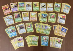 x130 1999 Pokemon TCG Jungle Set - Bulk Lot - No Holos - Mostly LP / Some MP/HP - Image 2