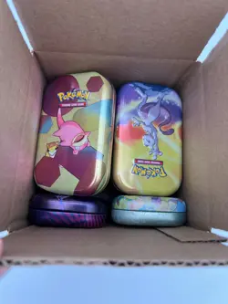 Pokemon Lot of 10 Assorted Pokemon Mini-tins - EMPTY - Image 1