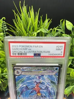 GARCHOMP EX #245 POKEMON 2023 PARADOX RIFT SPECIAL ILLUSTRATION RARE MINT PSA 9 - Image 2
