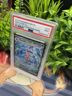 GARCHOMP EX #245 POKEMON 2023 PARADOX RIFT SPECIAL ILLUSTRATION RARE MINT PSA 9 - Image 4