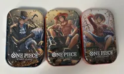 One Piece TCG Tin Pack Set Vol. 2 W/Promo And Two OP-13 Packs Lot Of 3 Brand New - Image 1