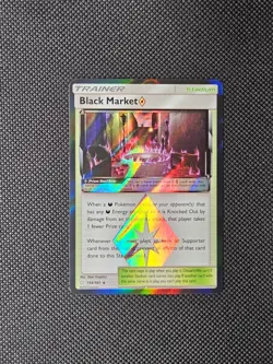 Pokemon TCG Black Market 134/181 Rare Holo Trainer Team UP Stadium Card - Image 1