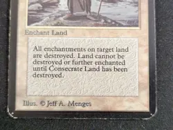 Consecrate Land - Alpha - LP - MTG - Magic The Gathering - White - Enchant - Image 2