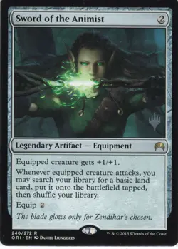 Magic: The Gathering 2015 Magic The Gathering Origins Sword of the Animist #240 - Image 1