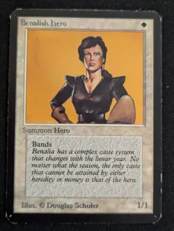 Benalish Hero - Alpha - LP - MTG - Magic The Gathering - White - Creature - Image 1