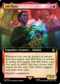 Bill Potts Surge Foil Extended Art Doctor Who Commander NM MTG - Image 1