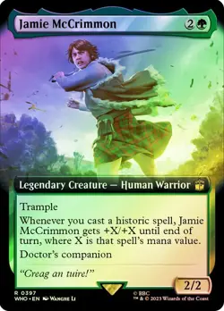 Jamie McCrimmon Foil Extended Art Doctor Who Commander NM MTG - Image 1