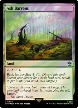 Ash Barrens Surge Foil Doctor Who Commander NM MTG - Image 1