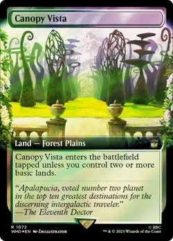 Canopy Vista Foil Extended Art Doctor Who Commander NM MTG - Image 1