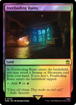 Foreboding Ruins Foil Doctor Who Commander NM MTG - Image 1