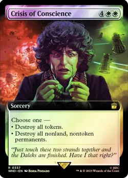 Crisis of Conscience Foil Extended Art Doctor Who Commander NM MTG - Image 1