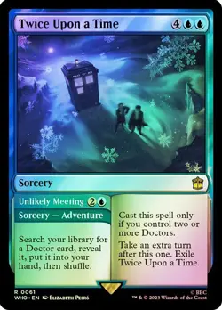 Twice Upon a Time Foil Doctor Who Commander NM MTG - Image 1