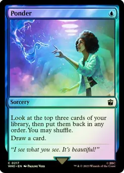 Ponder Foil Doctor Who Commander NM MTG - Image 1
