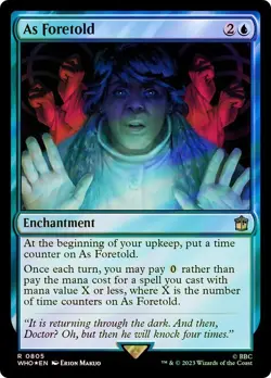 As Foretold Surge Foil Doctor Who Commander NM MTG - Image 1