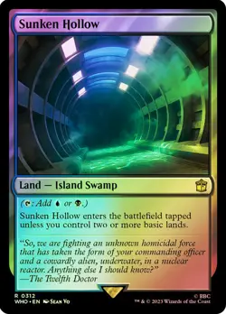 Sunken Hollow Surge Foil Doctor Who Commander NM MTG - Image 1