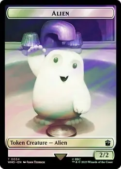 Alien / Alien Salamander Token Surge Foil Doctor Who Commander NM MTG - Image 1