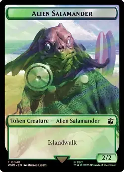 Alien / Alien Salamander Token Surge Foil Doctor Who Commander NM MTG - Image 2