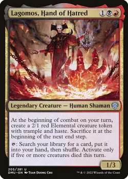 NM Lagomos, Hand of Hatred, MTG, Dominaria United, Magic the Gathering, 205 - Image 1