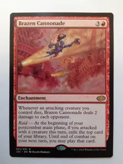 Brazen Cannonade 31 Jumpstart 2022 MTG - Image 1