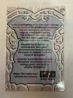 Magic The Gathering Stronghold Call of the Kor Preconstructed Deck SEALED MTG B - Image 2