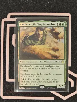Sandman, Shifting Scoundrel 0112 ~ **Foil** Rare MTG Marvel Spider-Man - Image 1