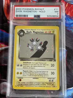 2000 POKEMON ROCKET #11 DARK MAGNETON-HOLO PSA 7 NM - Image 1