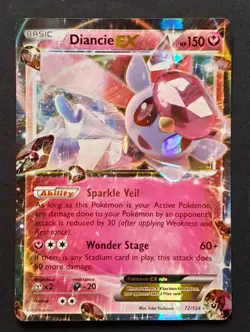 Diancie EX 72/124 Ultra Rare Pokemon TCG XY - Fates Collide - Image 1