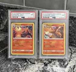 Graded Pokemon PSA lot of 2 charizard PSA 9 - Image 1