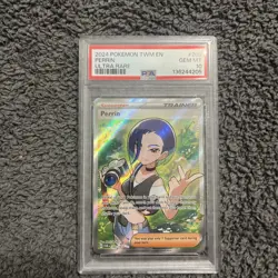 2024 Pokemon TWM EN Perrin #209 UR PSA 10 - Image 1