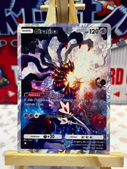 Giratina Pokemon METAL TCG Pocket Custom fanmade Full Alt Art Illustration Card - Image 1