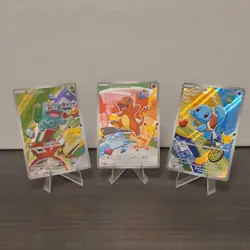 Pokemon Bulbasaur Charmander Squirtle MEP Holo Card Lot 2026 English 1st Partner - Image 1