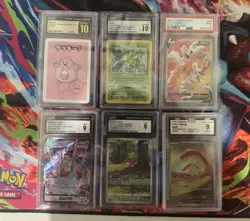 Pokemon Graded Cards Lot of 6 - Image 1