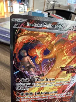 🔥🔥Team Rockets Moltres Ex 229/182 Stamped 🔥🔥🔥🔥 Super Clean Card! - Image 2