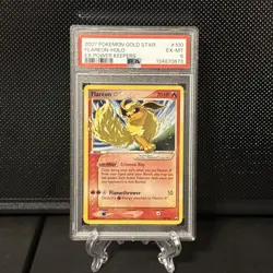 Pokemon Flareon Gold Star EX Power Keepers Ultra Rare Holo Card #100 PSA 6 - Image 1