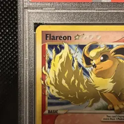 Pokemon Flareon Gold Star EX Power Keepers Ultra Rare Holo Card #100 PSA 6 - Image 2