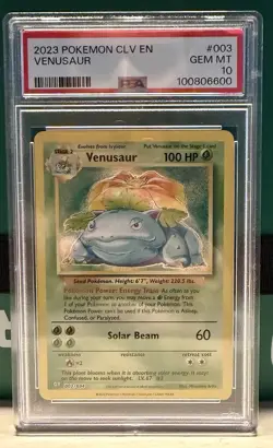 Venusaur 003/034 Trading Card Game Classic Holo -PSA 10 - Image 1