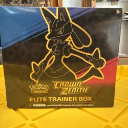 Pokemon: Crown Zenith Elite Trainer Box ⚠Tiny holes in the front shrink wrap!!! - Image 1