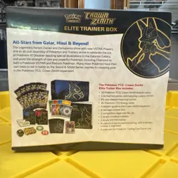 Pokemon: Crown Zenith Elite Trainer Box ⚠Tiny holes in the front shrink wrap!!! - Image 2