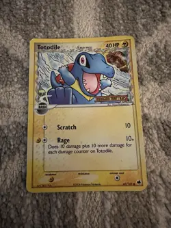Pokemon Totodile (Delta Species) 2006 67/101 EX Dragon Frontiers Reverse Holo - Image 1