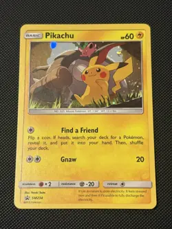 Pokemon Pikachu SM234 Sun & Moon Promo LP - Image 1