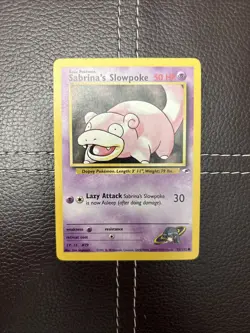 Pokemon TCG - Sabrina's Slowpoke - 95/132 - Gym Heroes - LP Common (2000) - Image 1