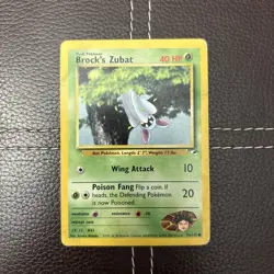 Pokemon TCG - Brock's Zubat - 74/132 - Gym Heroes - MP Common (2000) - Image 1