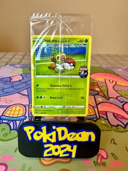 Grookey on the Ball Pokemon Card | Sealed UK Exclusive Futsal Promo - Image 1