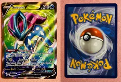 Suicune V 173/203 Evolving Skies | 2021 Pokemon TCG Card | NM/DMG - Small Bend - Image 3