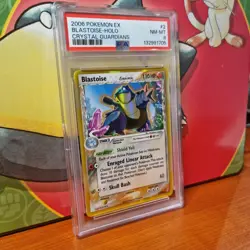 PSA 8 Blastoise 2/100 EX Crystal Guardians Pokemon Card Holo - Image 3